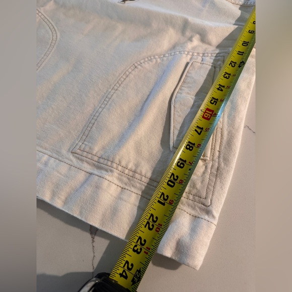 NWT LNDN Quarter Zip Denim Pullover/Jacket In Natural Cream XS - Picture 7 of 15